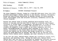 Asian Community Library LSCA Application