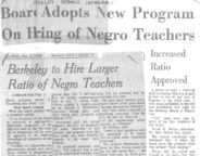 Board Adopts New Program on Hiring of Negro Teachers