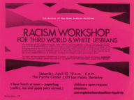 Flyer for Racism Workshop