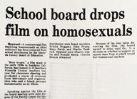 School Board Drops Film on Homosexuals