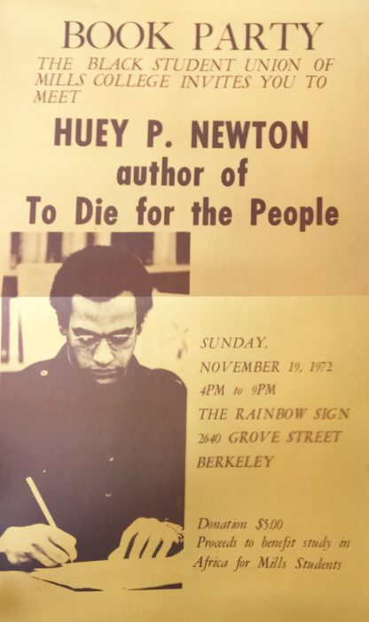 Huey Newton Book Party Flyer 11_19_72