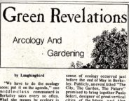 Green Revelations: Arcology and Gardening