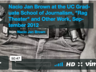 Nacio Jan Brown at Berkeley’s Journalism School
