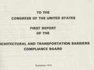 First Report to the U.S. Congress
