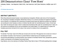 200 Demonstrators Chant ‘Free Huey’