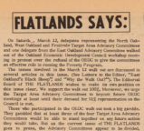 Flatlands Says (editorial on the TAAC walkout)