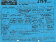 Keystone Berkeley calendar June 1975
