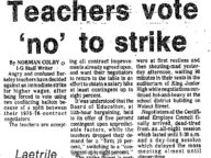 “Teachers Vote ‘No’ to Strike”